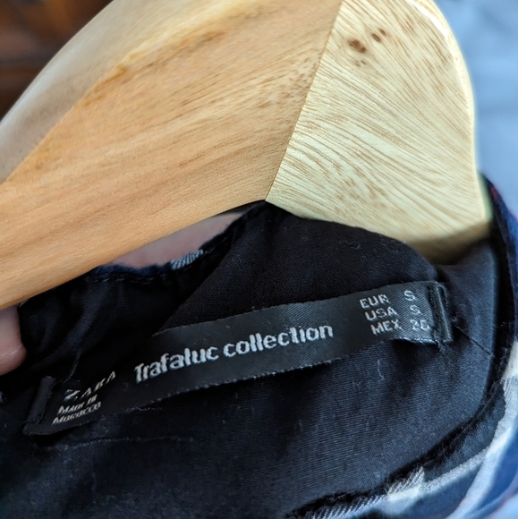 Zara plaid back ribbon tops - Picture 3 of 3